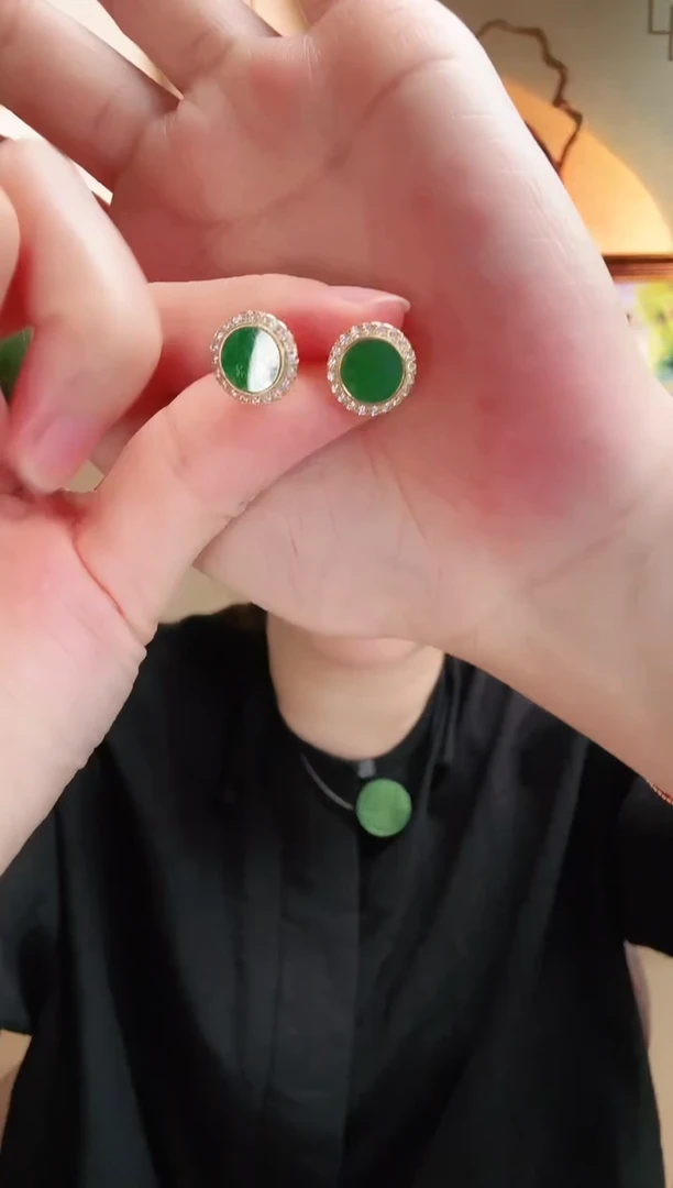 未镶嵌翡翠耳饰耳饰