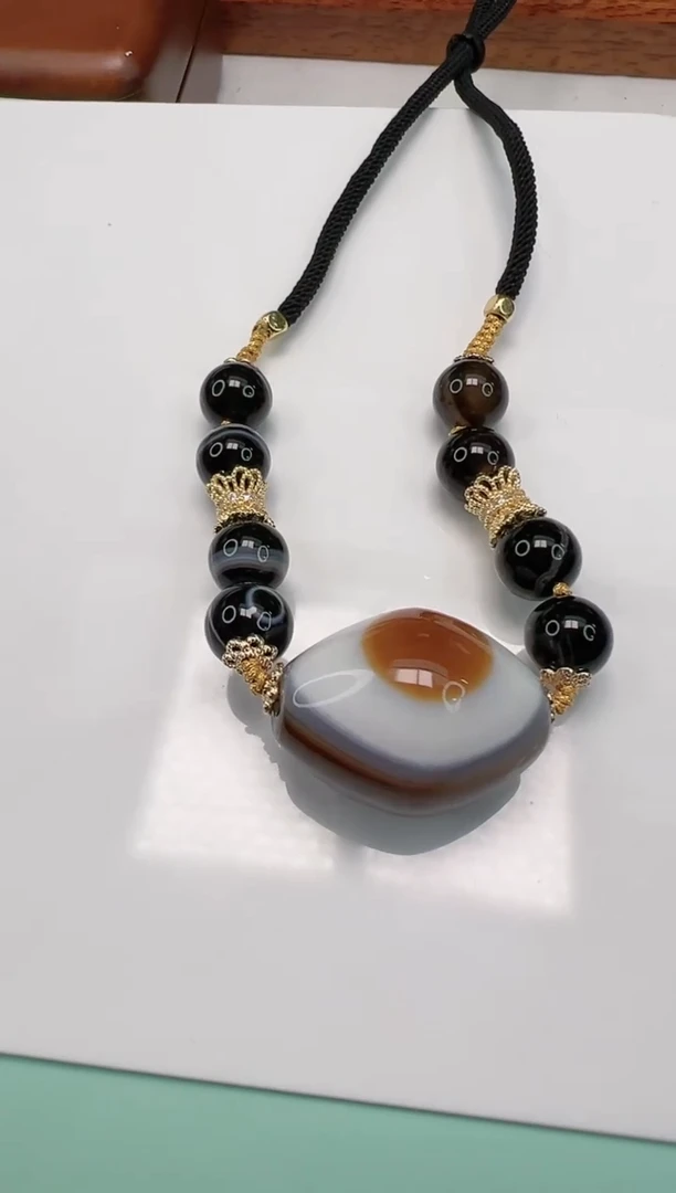 玛瑙/玉髓项链未镶嵌Y21794（拍一发一）多样性发货