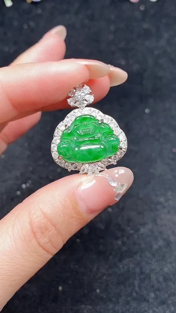 颈饰未镶嵌翡翠保A保真