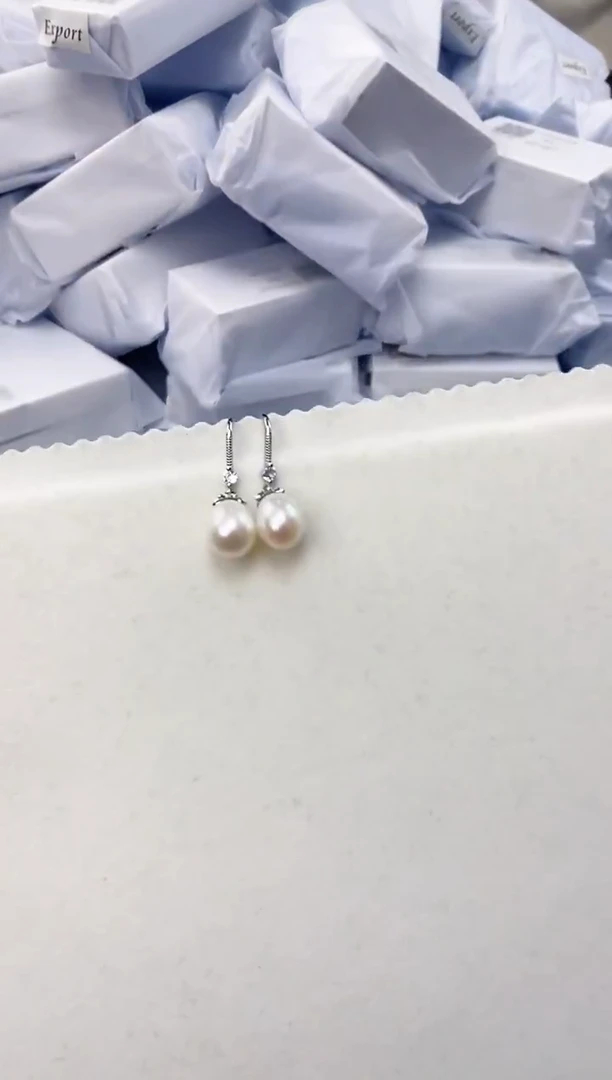 未镶嵌耳饰淡水珍珠ed1048