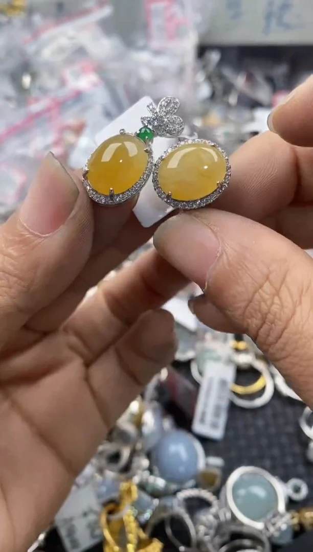 银S925镶嵌戒指翡翠999              7