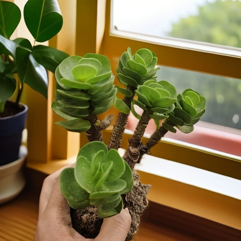 老桩多肉植物盆栽室内绿植花卉客厅金钱木桌面招财懒人盆景办公室