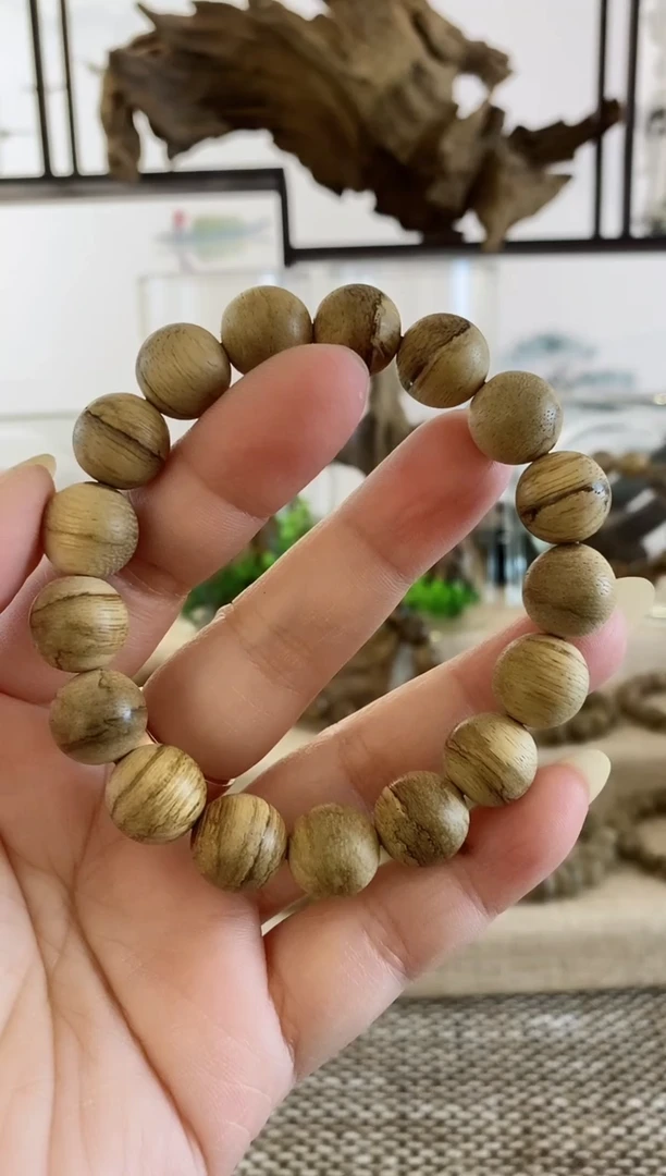 手串沉香正区达拉干软丝老料12+MM单圈