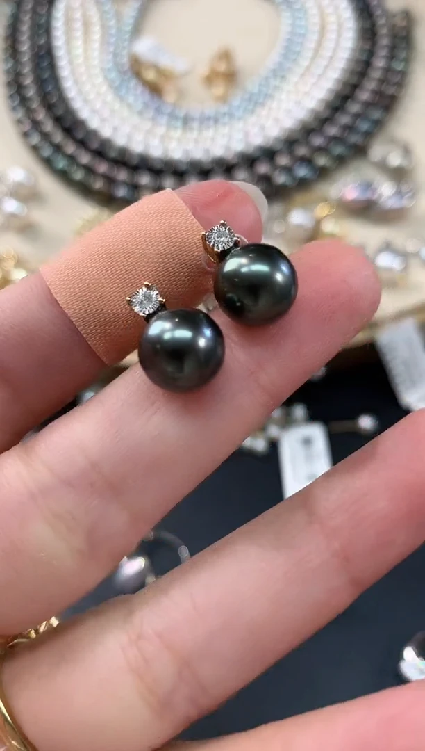 18K金镶嵌海水珍珠耳饰A177 |  2500