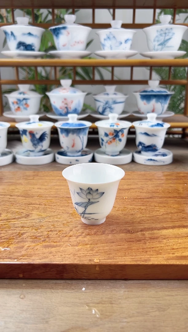 L**³微瑕素莲闻香杯1个