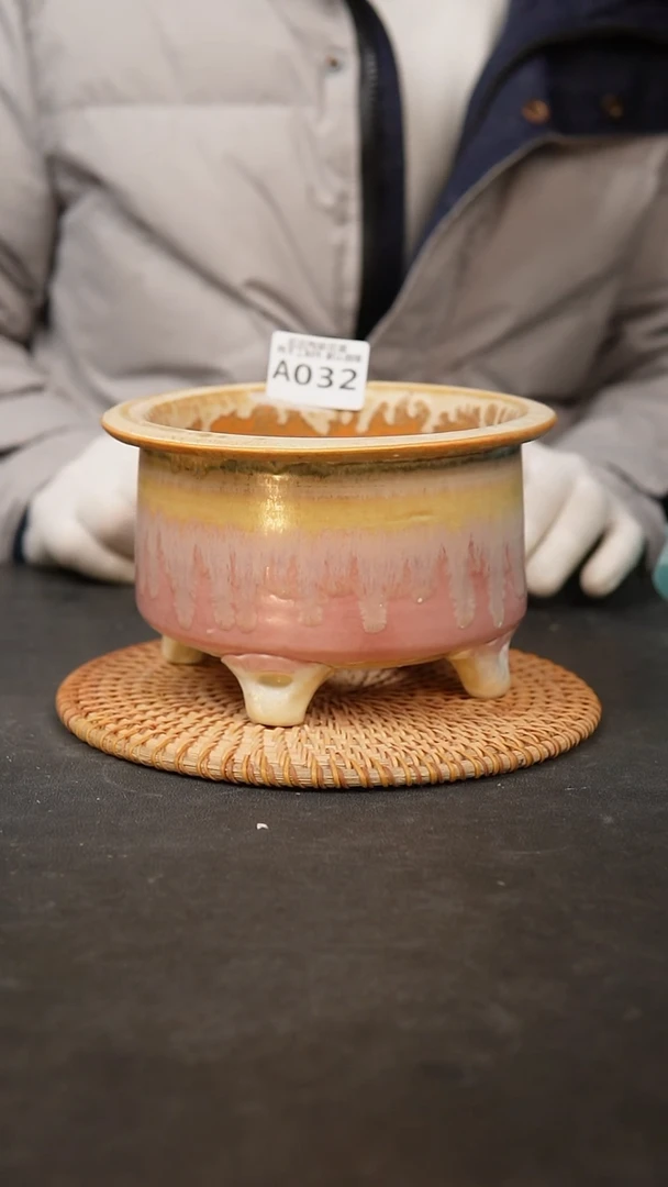 【闪购商品】瓷片032泥泥手工花盆