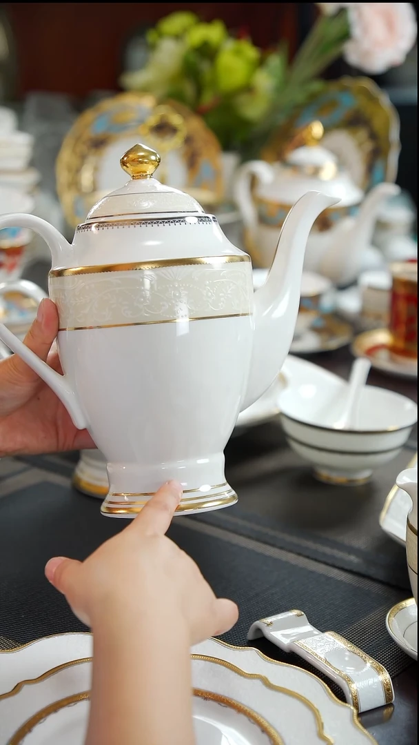 瓷片茶壶1个 福利款