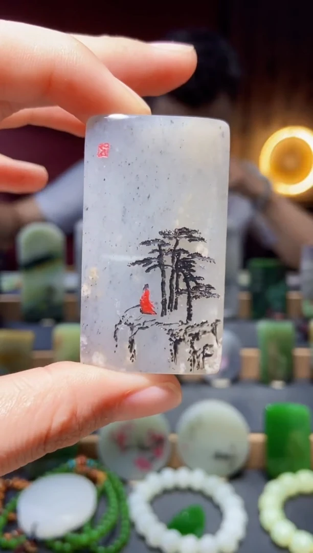 和田玉未镶嵌挂件yc