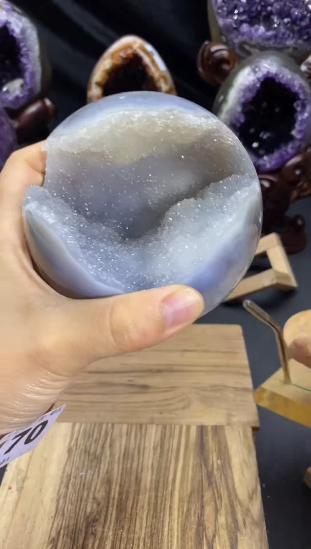 未镶嵌大型摆件（非配饰）紫晶170号开口笑