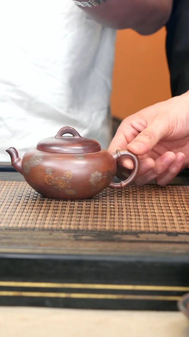 LJY57《竹·皮球花》柴烧