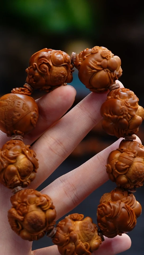 吊坠橄榄核纬*御龙童子财神