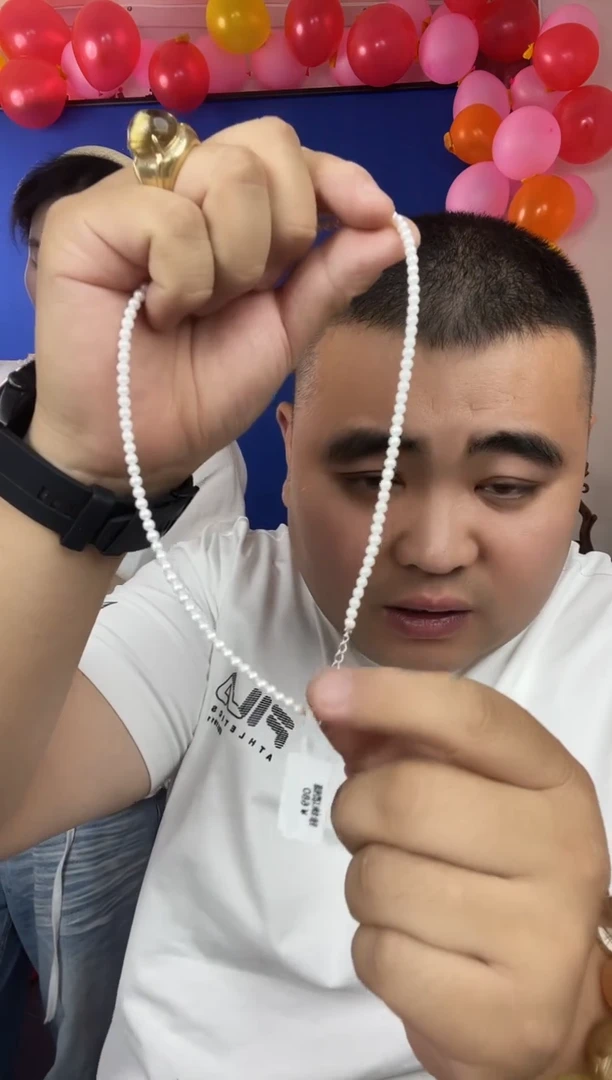 淡水珍珠银S925镶嵌颈饰珍珠项链99