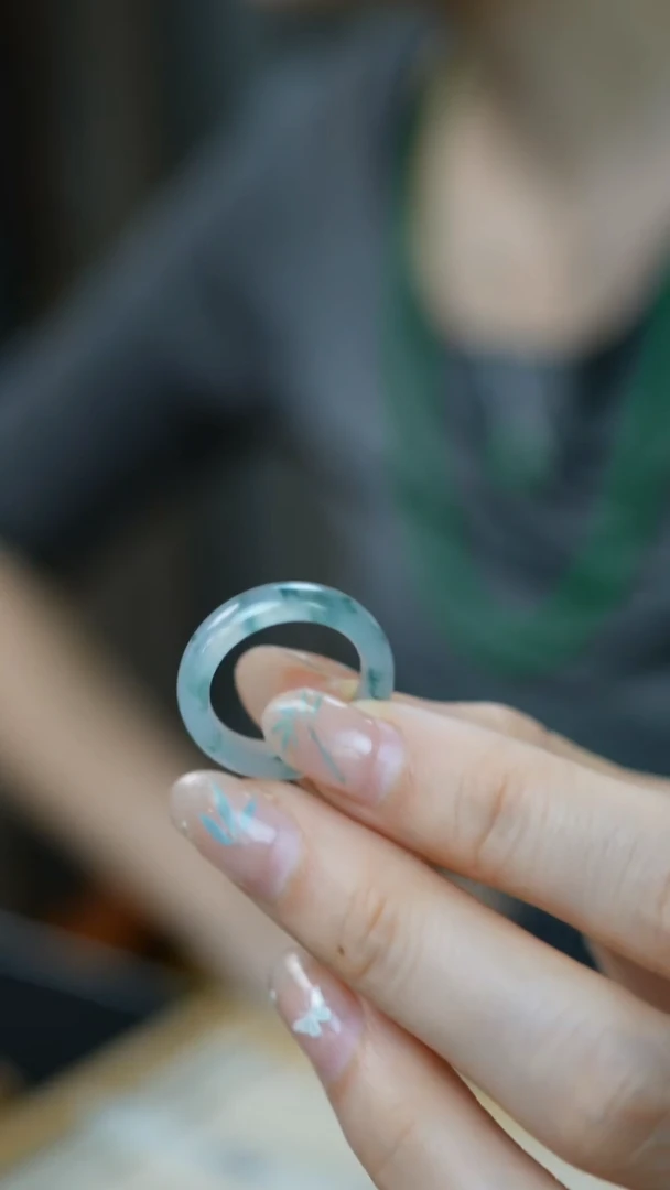 未镶嵌戒圈翡翠46-指圈/姿/1F