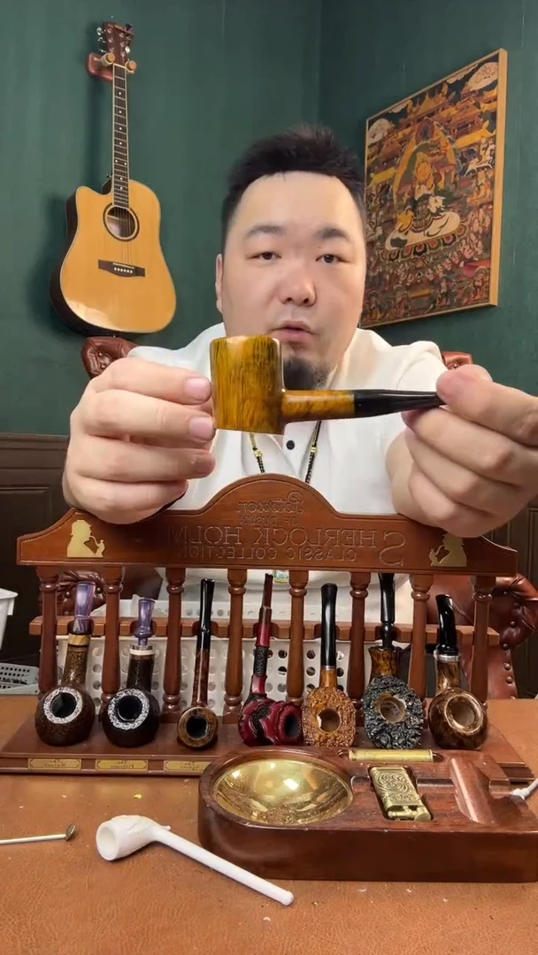 石楠木木雕款意大利进口石楠木烟斗