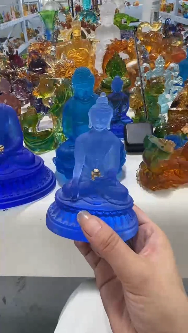 手工艺品琉璃药师 古法琉璃  微瑕介意勿拍 不退不换