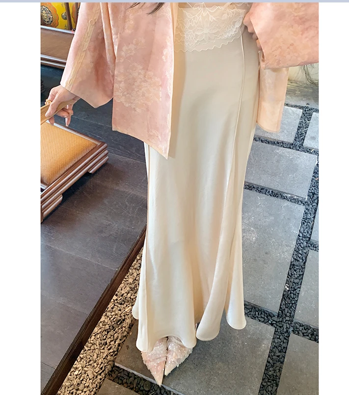 【果果专属】新中式通勤轻熟风长袖薄款衬衫2025女装半身裙