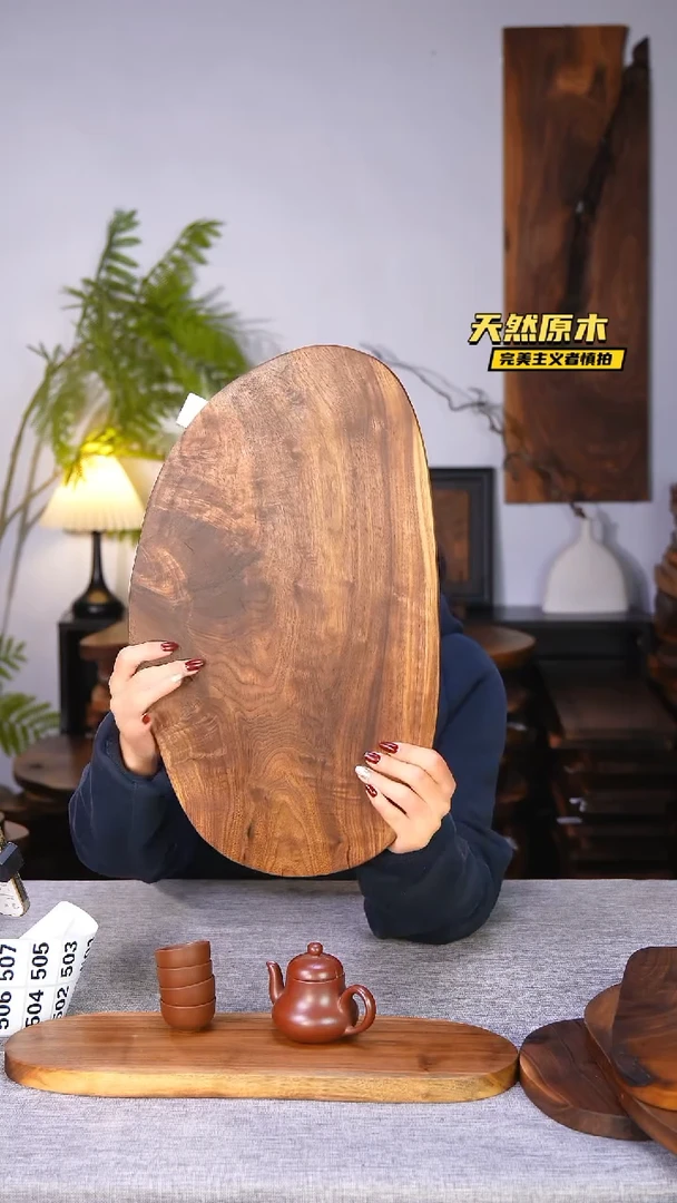 木北美黑胡桃原木.干裂疤结不属于商品质量问题完美主义者慎拍
