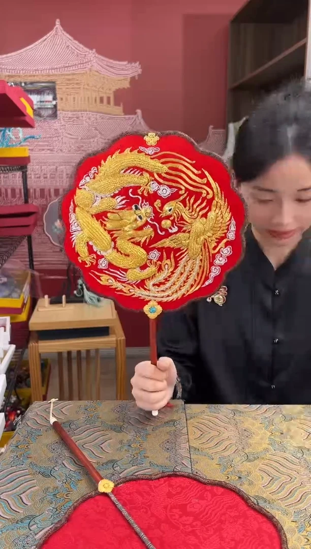 【闪购商品】刺绣非遗苏工刺绣双面刺绣扇子