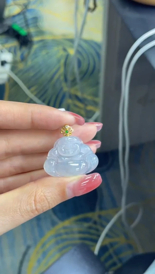 18K金镶嵌定制翡翠DDJ36328