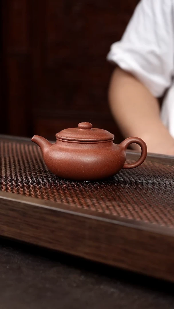 茶壶紫砂底槽清扁腹【】带矿标证书