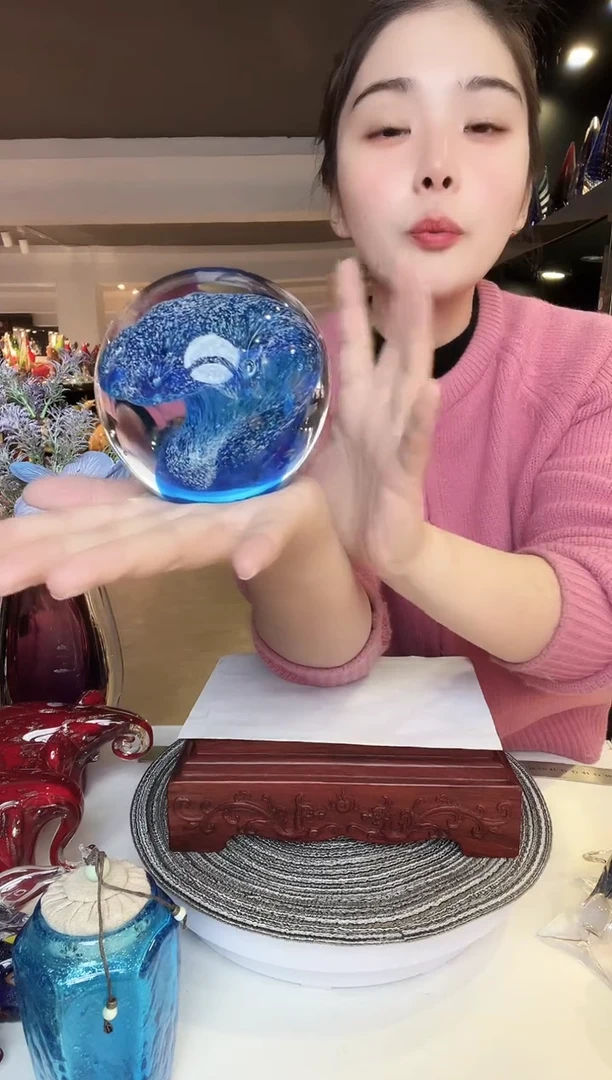 【闪购商品】茶盏琉璃摆件家居摆件