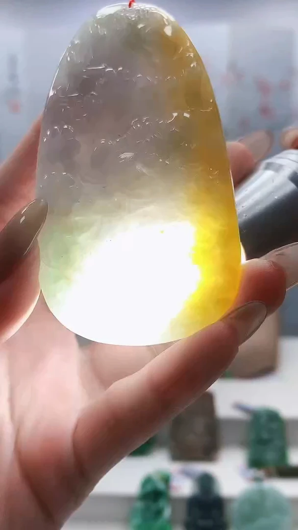 未镶嵌定制翡翠4852lr-毛货挂件9