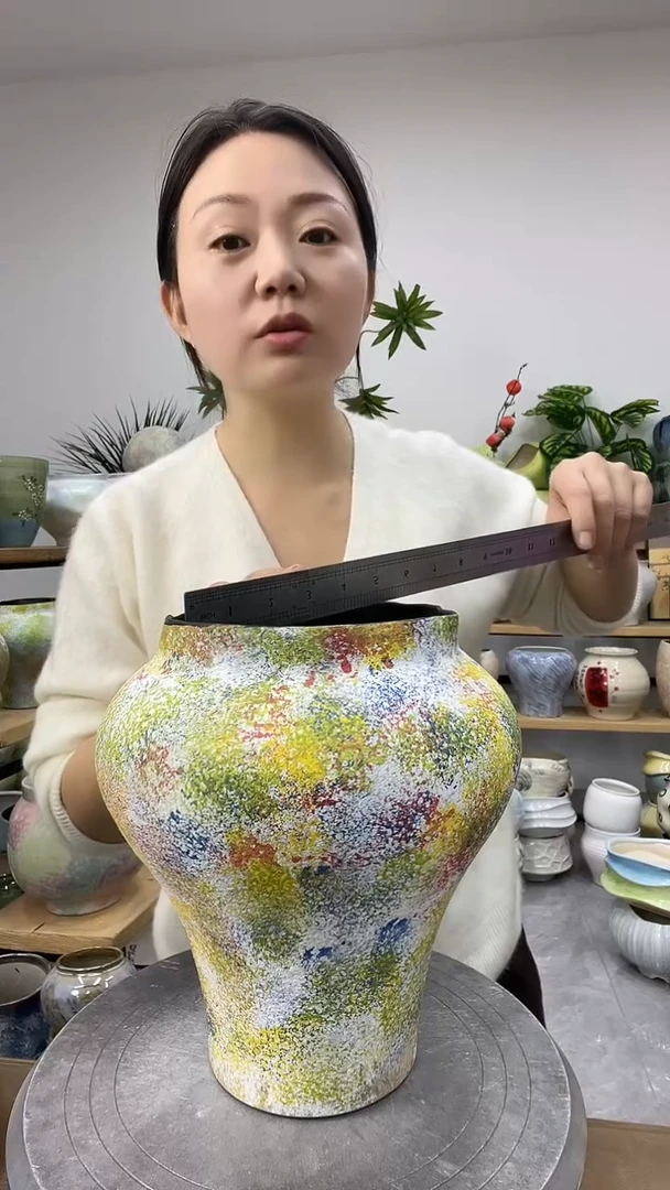 9.7陶瓷花盆直播链接高.    口