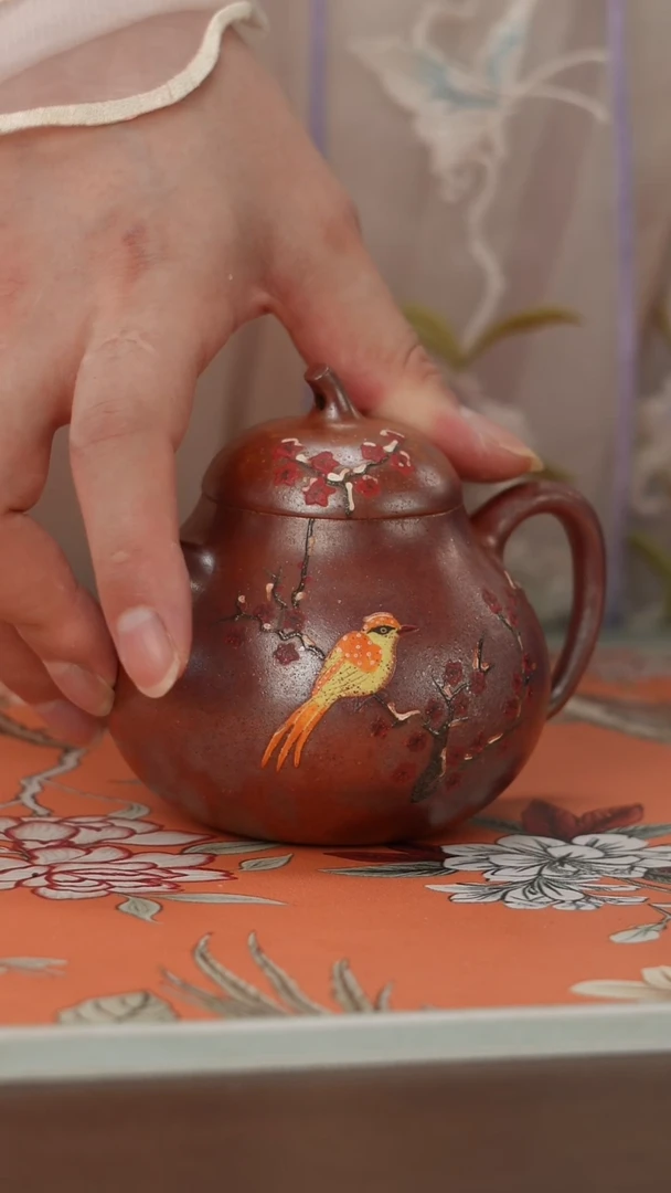 茶壶紫砂柴烧鸟系列