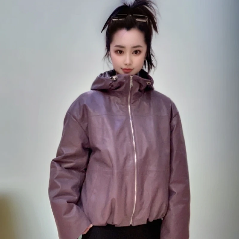 简约大气绵羊皮短款