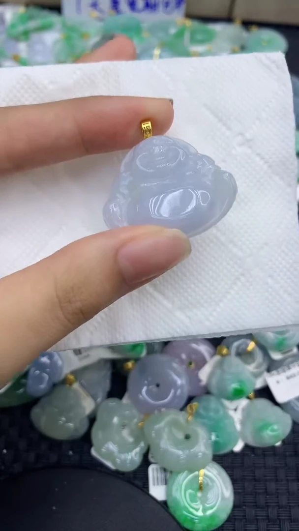 颈饰未镶嵌翡翠天然缅甸A货翡翠