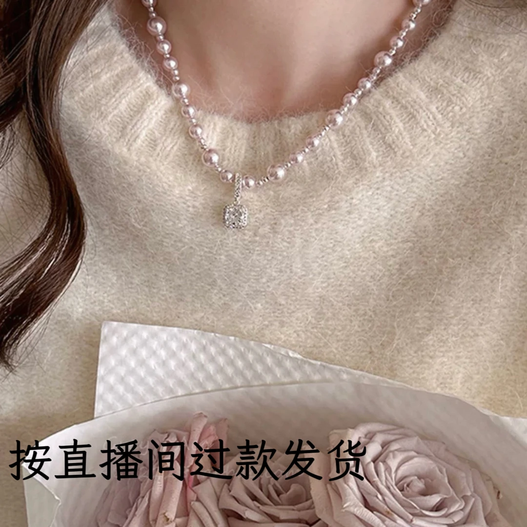 铜合金仿珍珠项链 柏7640时尚项链