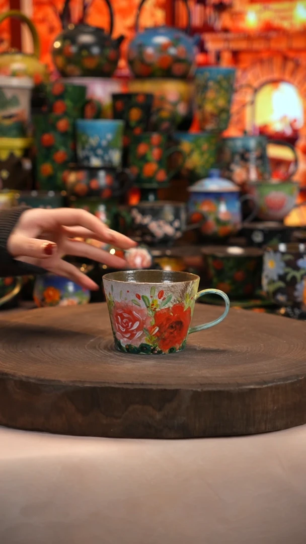 油画   釉下彩   杯子