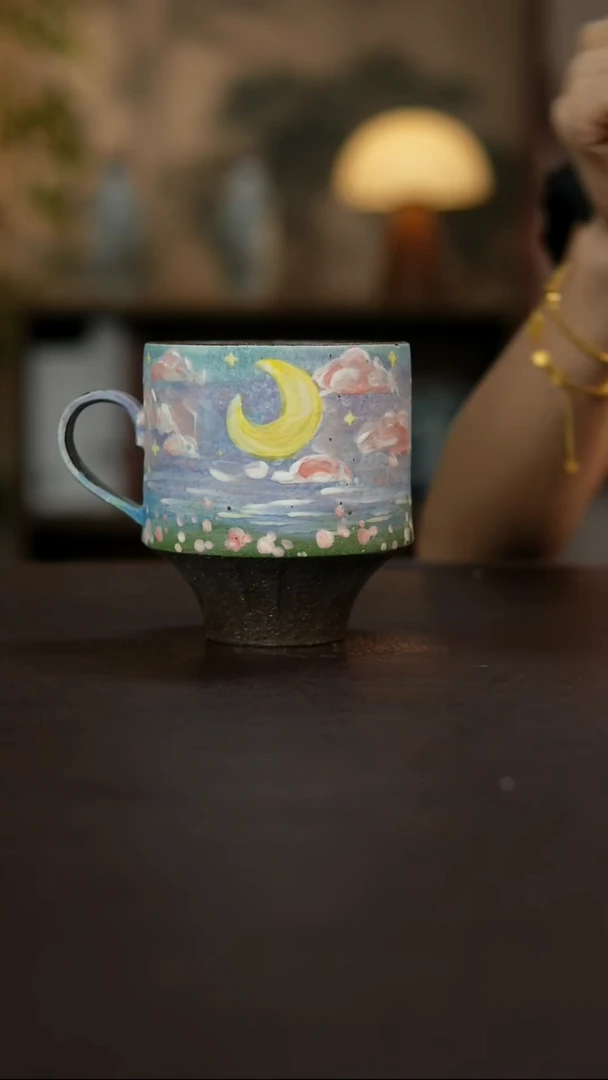 杯景德镇陶瓷杯碗柴烧多人