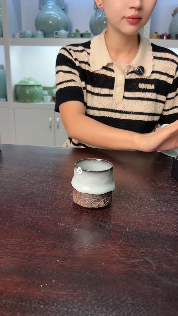 龙泉云间青瓷小米茶器
