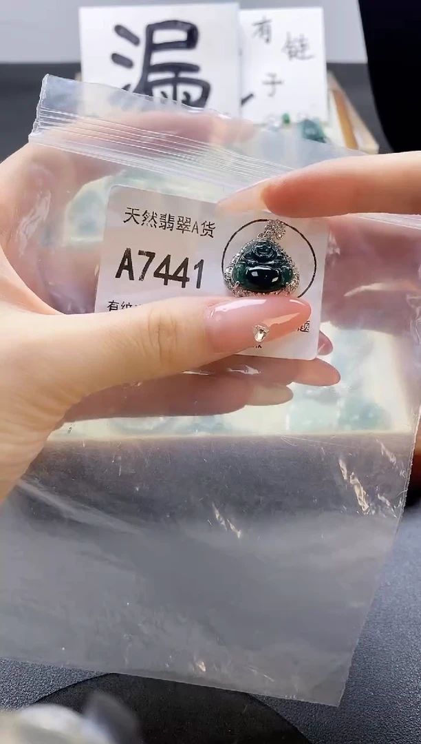 吊坠(赠链)未镶嵌翡翠天然翡翠A货