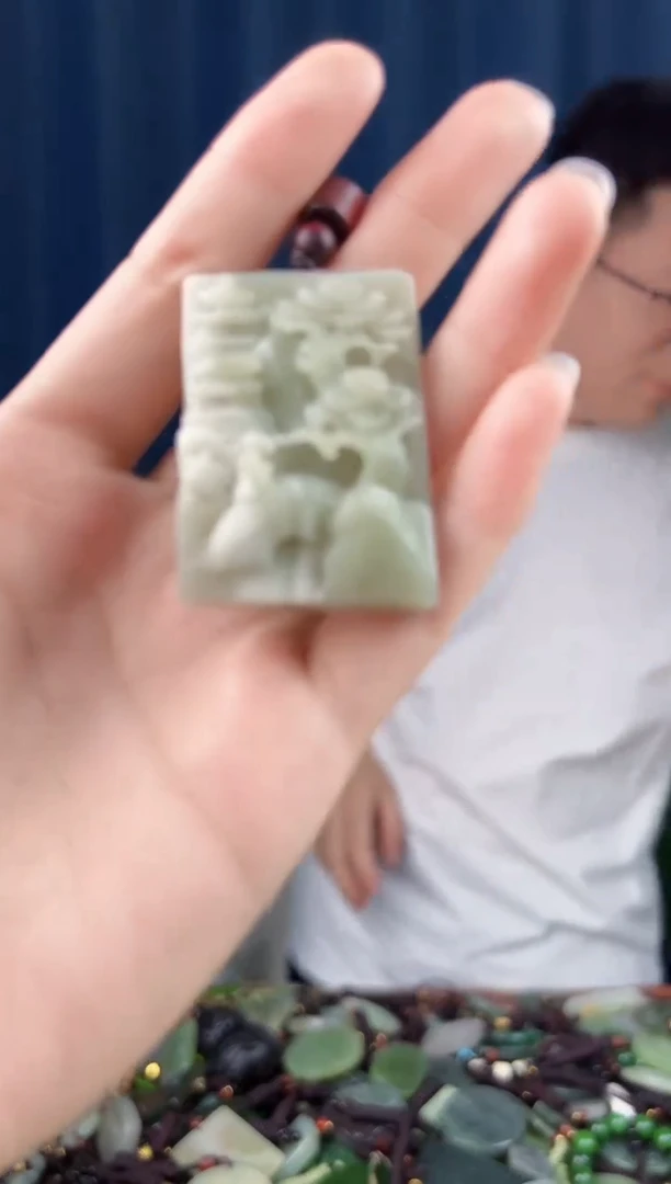 颈饰未镶嵌和田玉拍一发一，多样性发货