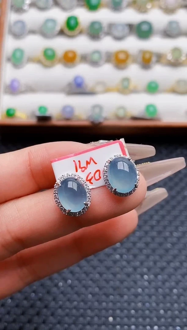 银S925镶嵌戒指翡翠1701