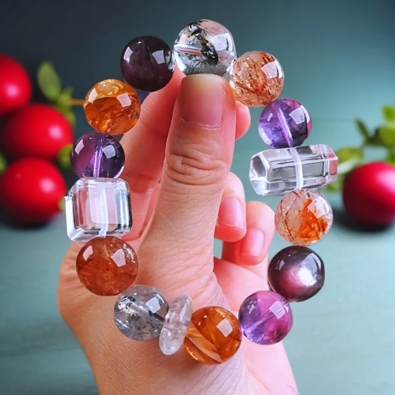 一年四季多宝手链原创设计水晶