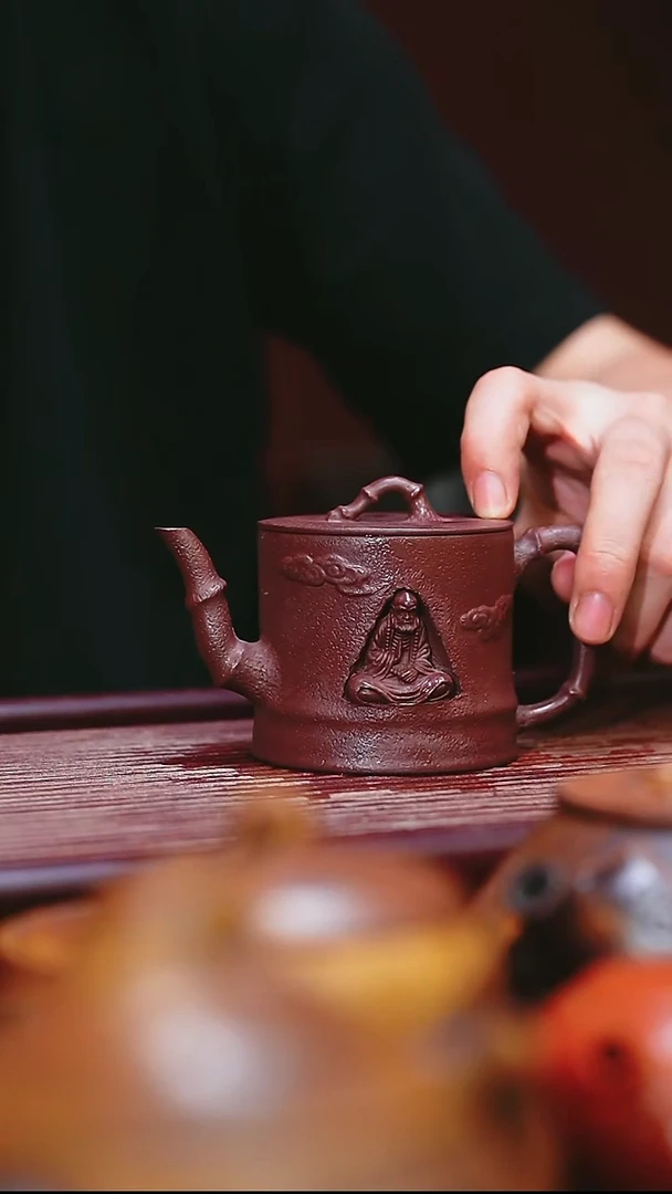 紫砂公道杯宜兴原矿紫砂