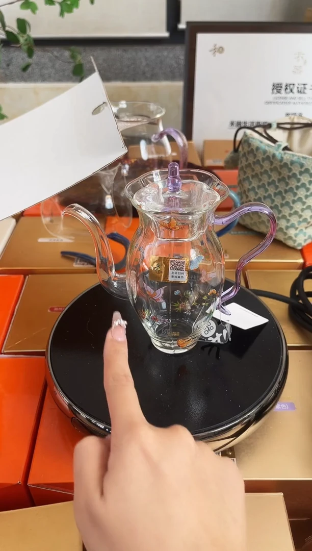 禾器/蝶恋花-花容壶/浅紫色