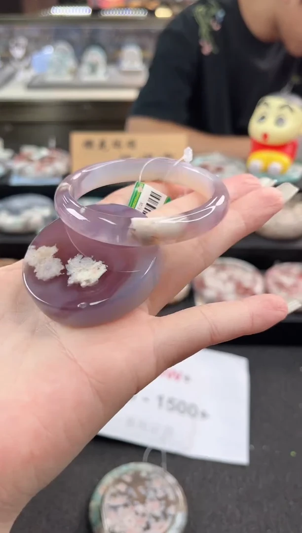 未镶嵌手镯石英质玉51圈口（赠品镯心）S98762