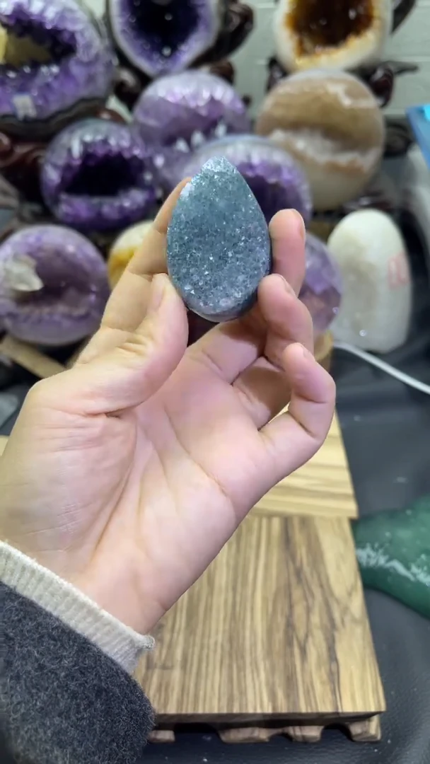 未镶嵌大型摆件（非配饰）紫晶555号龙蛋