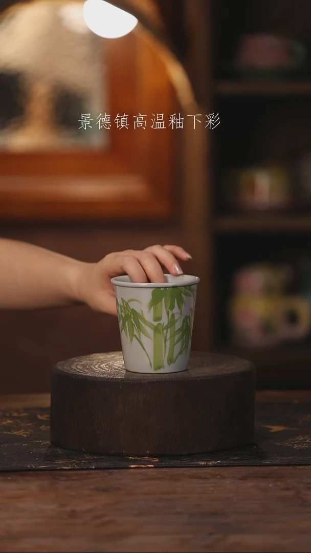 陶瓷景德镇高温釉下手绘陶瓷074