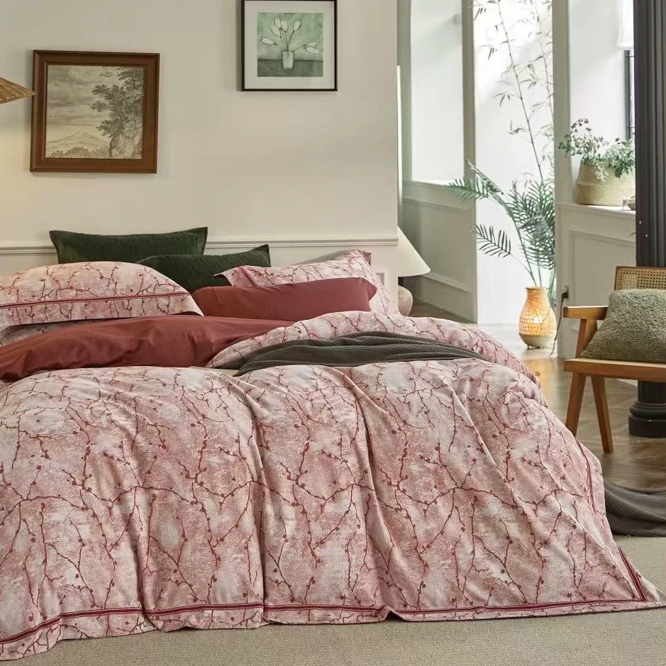 （汉姿色织正品）中式高端全棉色织工艺四件套