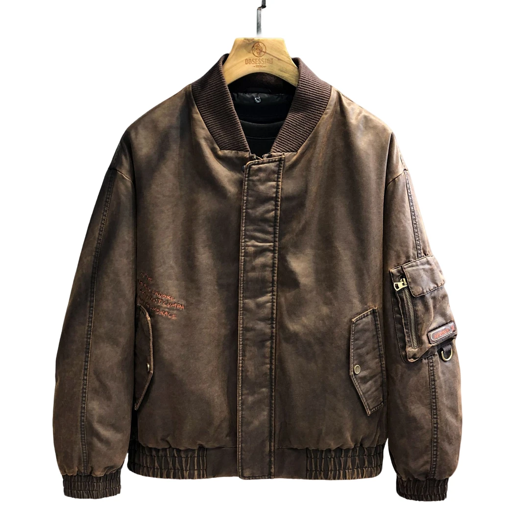 NOIENKAIRU尼因基鲁可拆连帽设计鸭绒羽绒服男冬季保暖皮衣外套