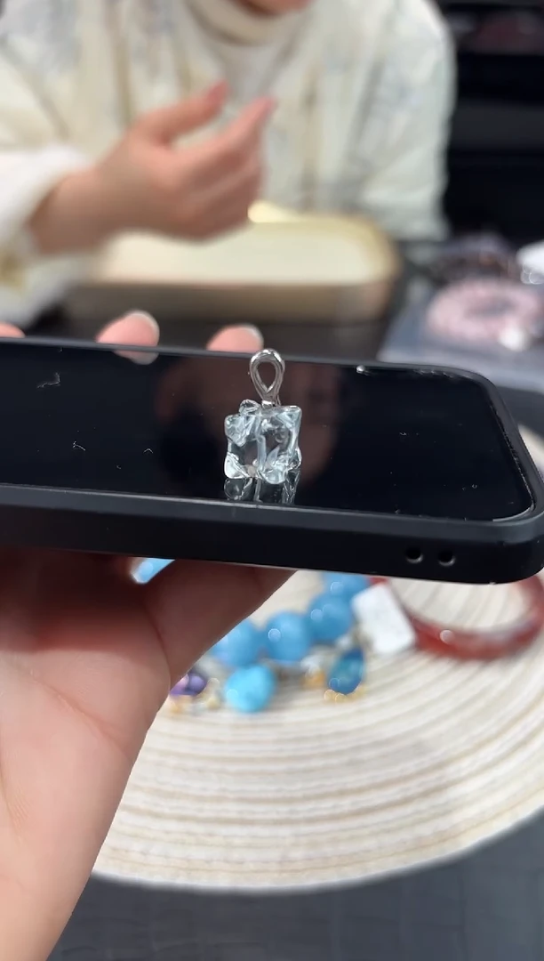 【闪购商品】水晶吊坠银S925镶嵌吊坠