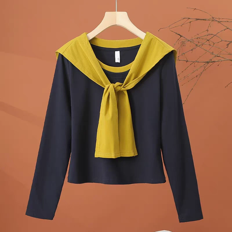 韩系荡领T打底上衣（19-49集合价位链接）