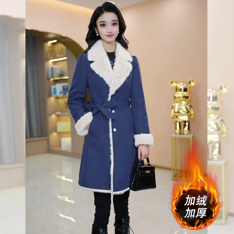 【全毛一体】优雅新款气质时尚大气减龄收腰显瘦外套M-4XL-28956