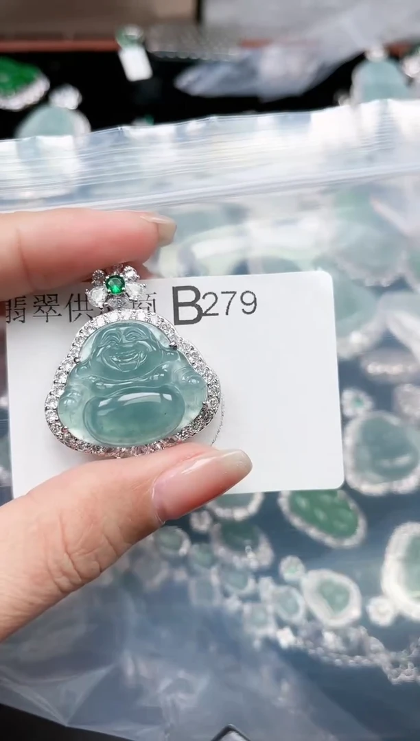 【闪购商品】翡翠颈饰未镶嵌279赠皮绳