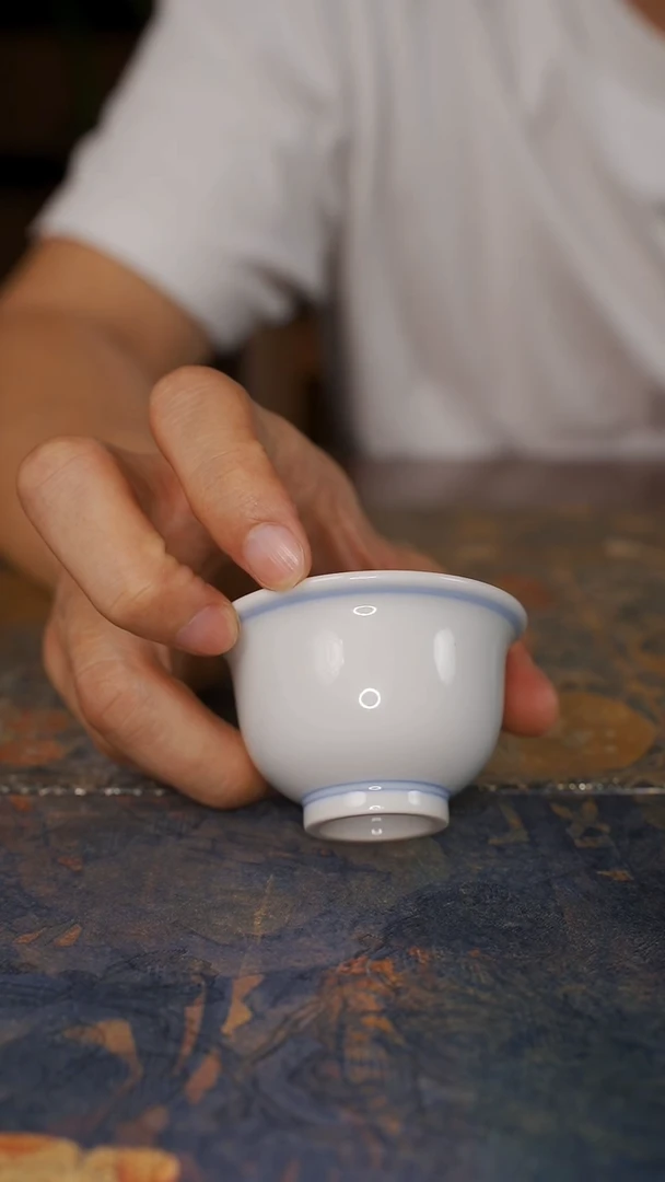 杯望月怀古白胎福利压手杯